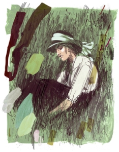 Catherine Sloane vista por el ilustrador Jonny Ruzzo